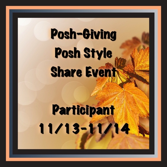 THANK YOU ALL🍁FOR A WONDERFUL🍁POSH-GIVING EVENT - Picture 6 of 6